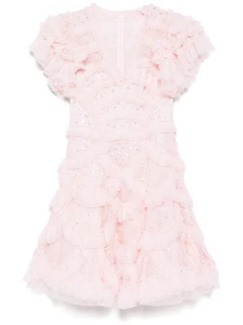 Needle & Thread vestido corto Aurelie