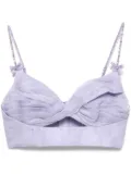 ZIMMERMANN crush twist front bralette - Purple