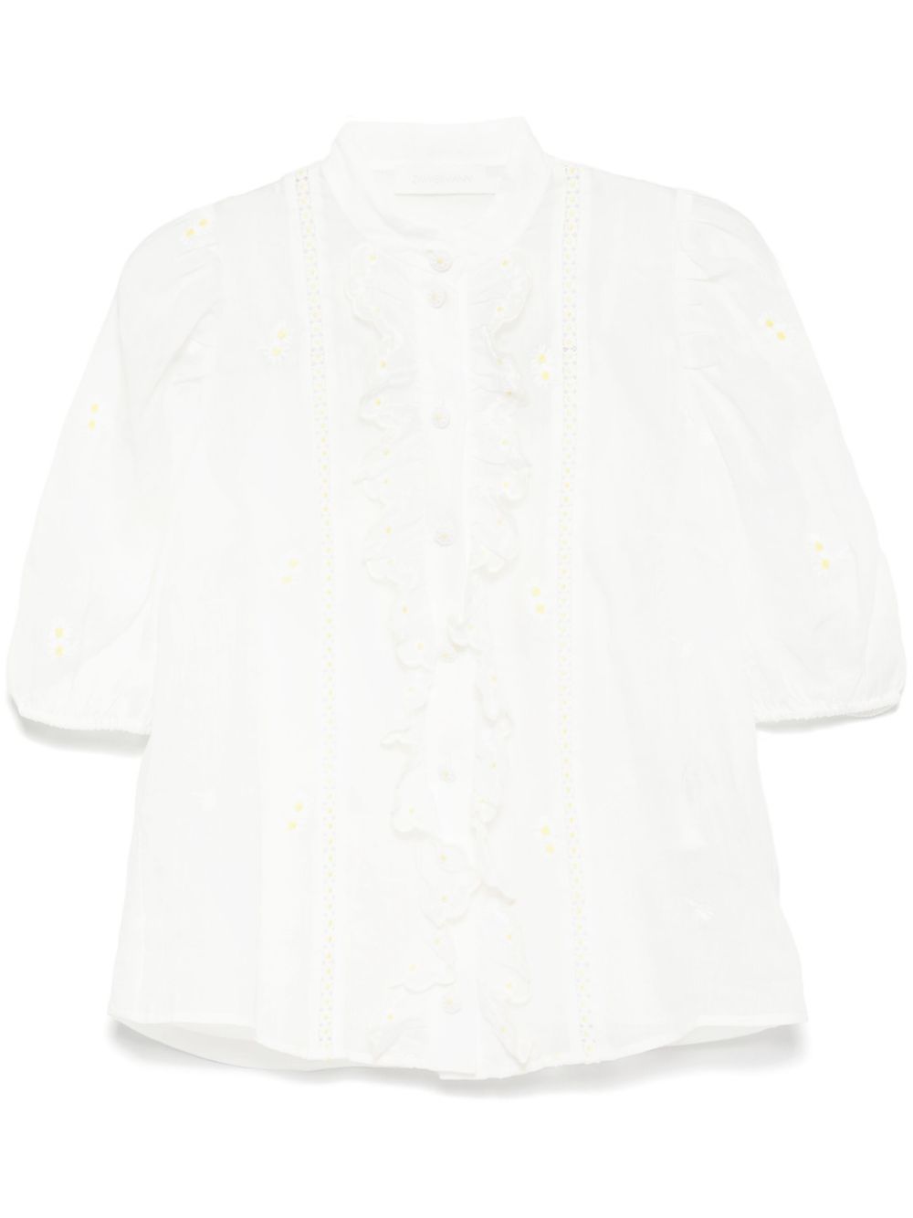 ZIMMERMANN acacia embroidered blouse - White