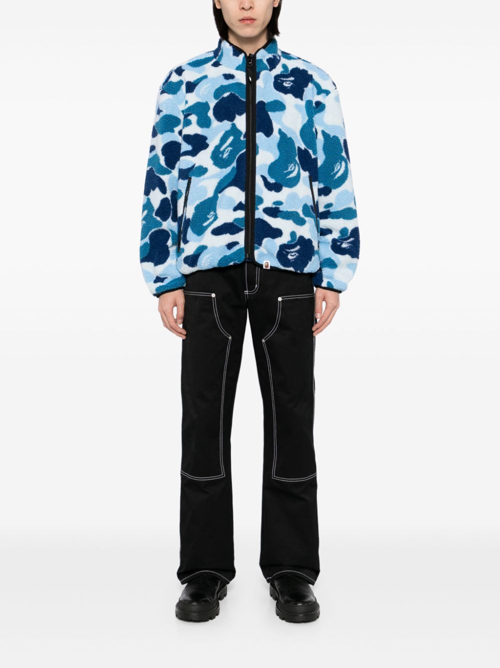 A BATHING APE® Abc Camo Boa ripstop omkeerbaar jack - Blauw