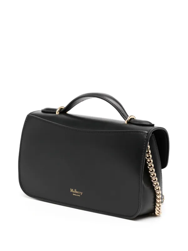 Mulberry☆Lana ラナ 2way トートバッグ NAVY Mulberry | Lana Top Handle | Night Sky High Gloss Leather