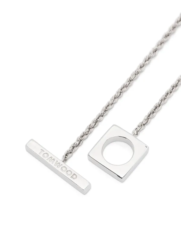 Tom Wood Square Rope Bracelet | Silver | FARFETCH RO