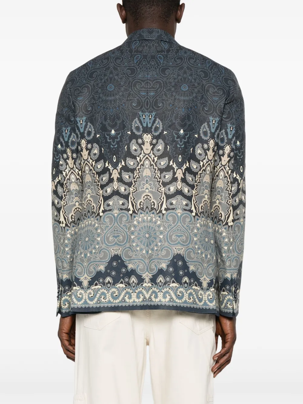 ETRO Blazer met paisley-jacquard Blauw