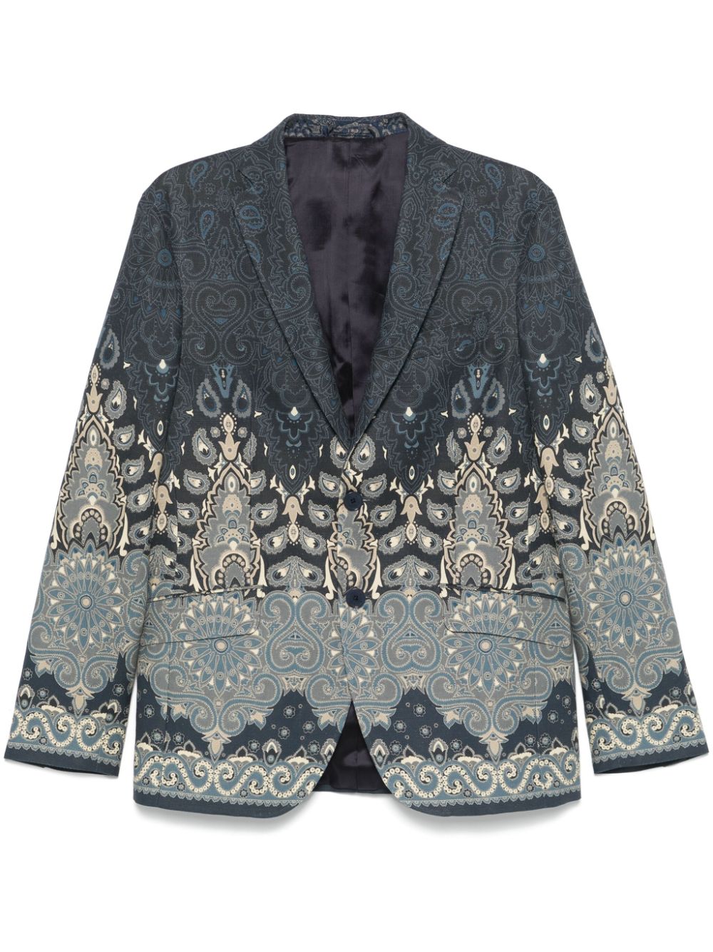 ETRO Blazer met paisley-jacquard Blauw