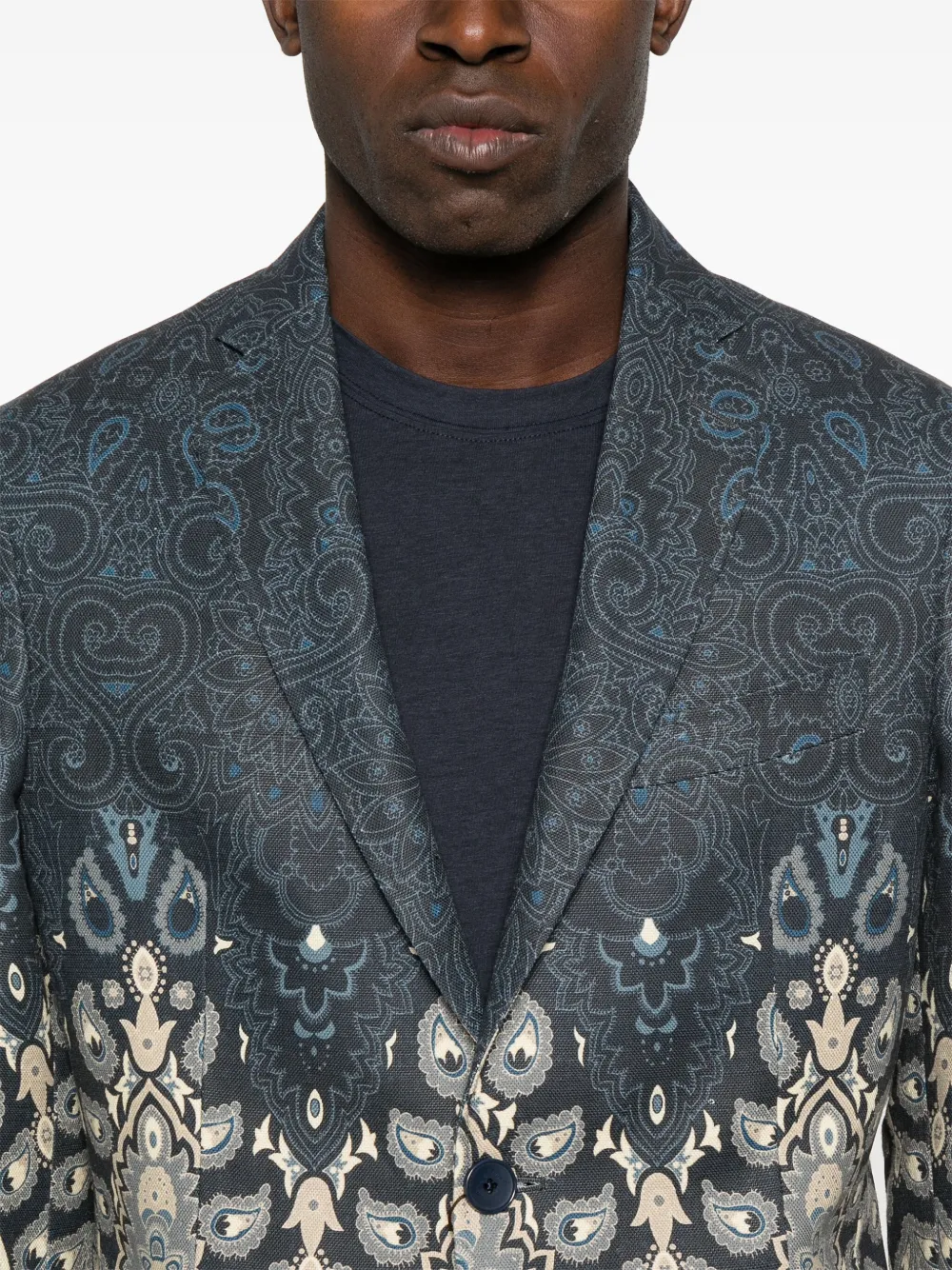 ETRO ペイズリー ジャケット | ブルー | FARFETCH JP