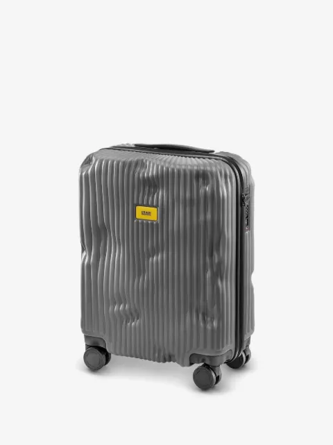 Crash Baggage ribbed-texture cabin suitcase