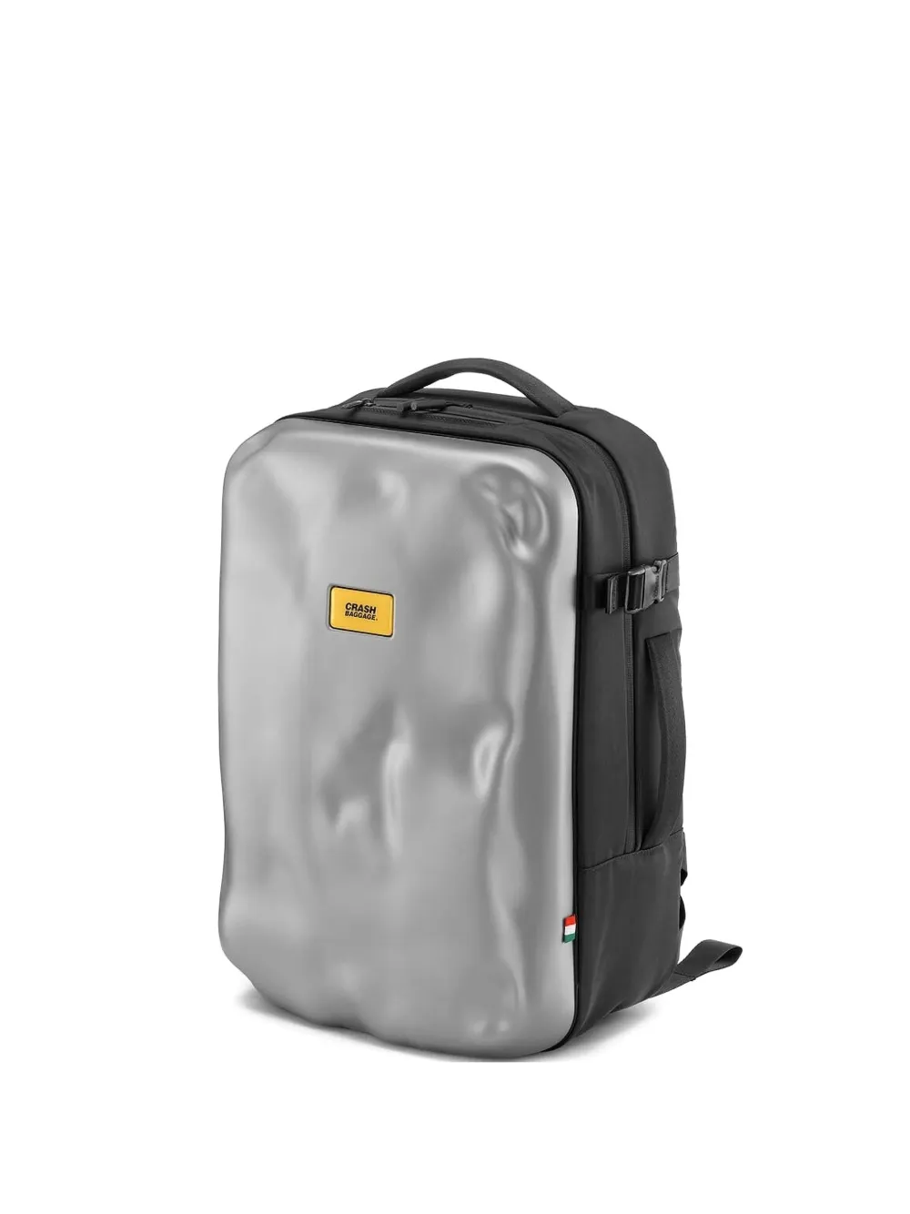 Crash Baggage metallic-panel backpack | Grey | Image 1