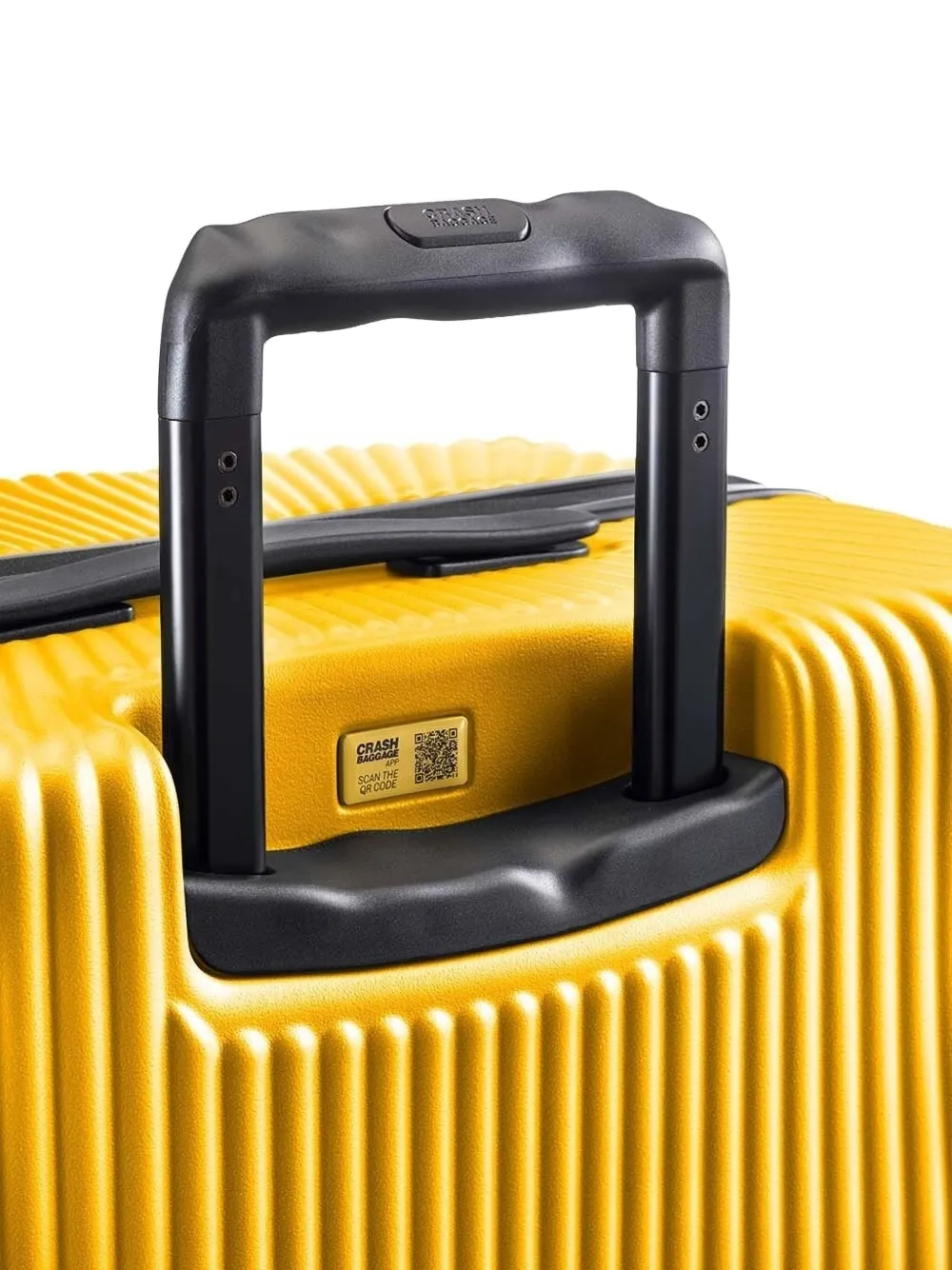 Crash Baggage Geribbelde reistas Geel