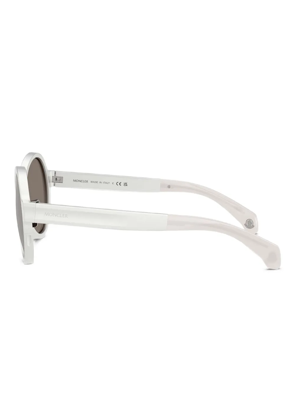 Moncler Eyewear Rondo zonnebril met rond montuur Zilver