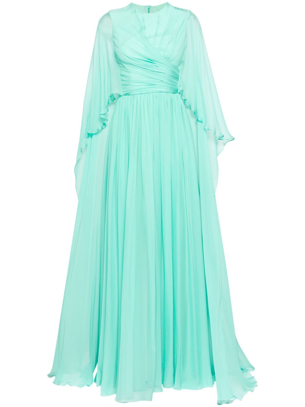 Zuhair Murad Gedrapeerde avondjurk Groen