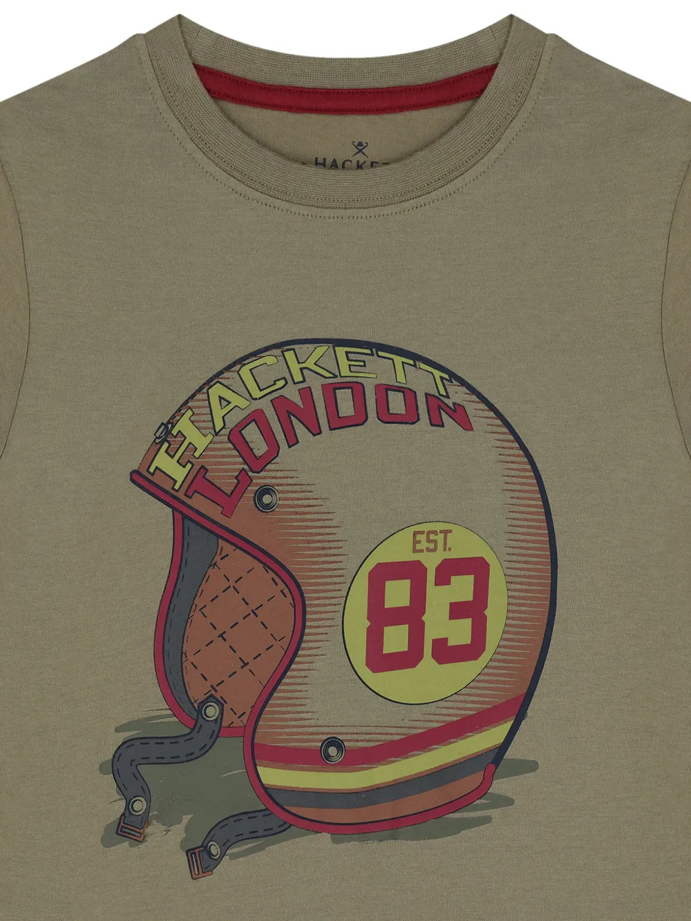 Hackett Kids T-shirt met logoprint Groen