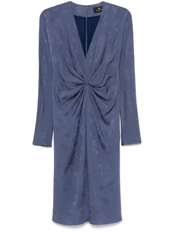 knee length dresses for ladies Theia Laurie Jacquard Midi Dress main image 0