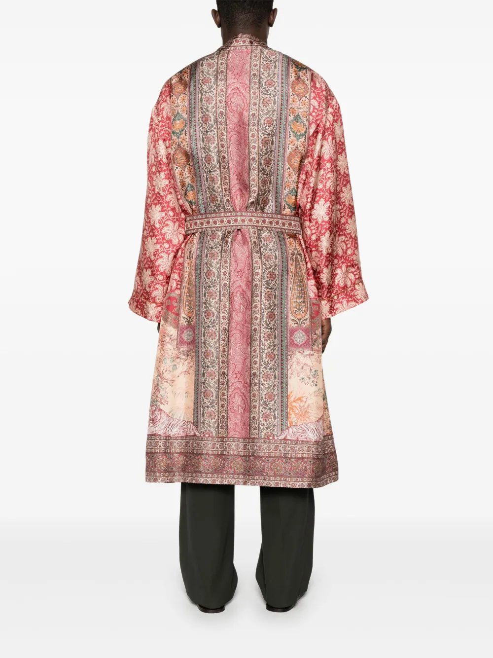 ETRO Zijden badjas met print Oranje