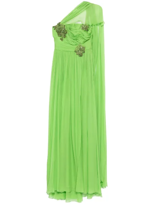 Robe longue en chiffon - Zuhair Murad - Modalova