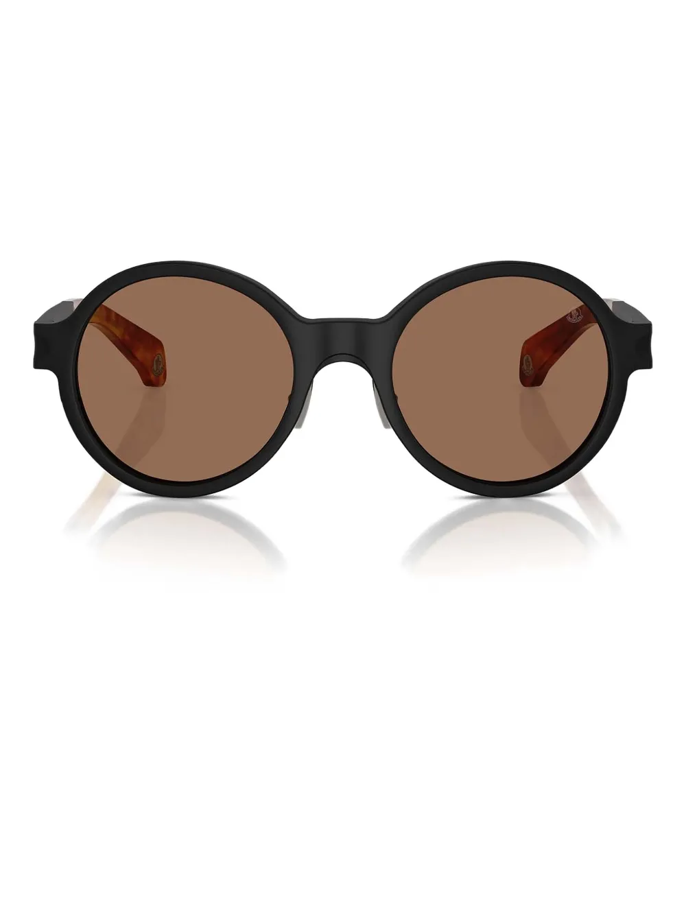 Moncler Eyewear Zonnebril met rond montuur Zwart
