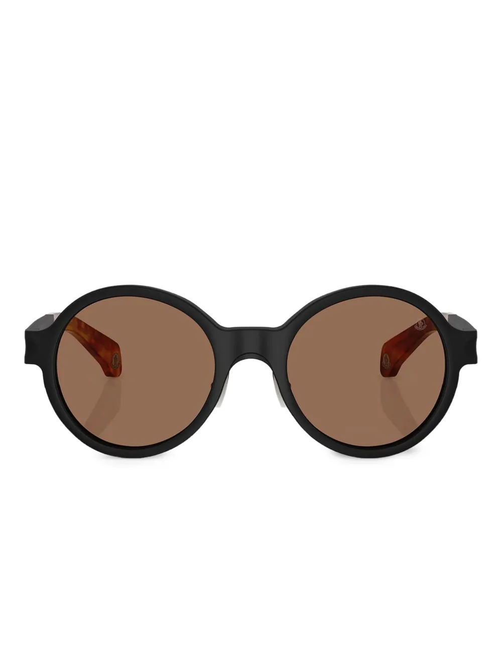 Moncler Eyewear Zonnebril met rond montuur Zwart