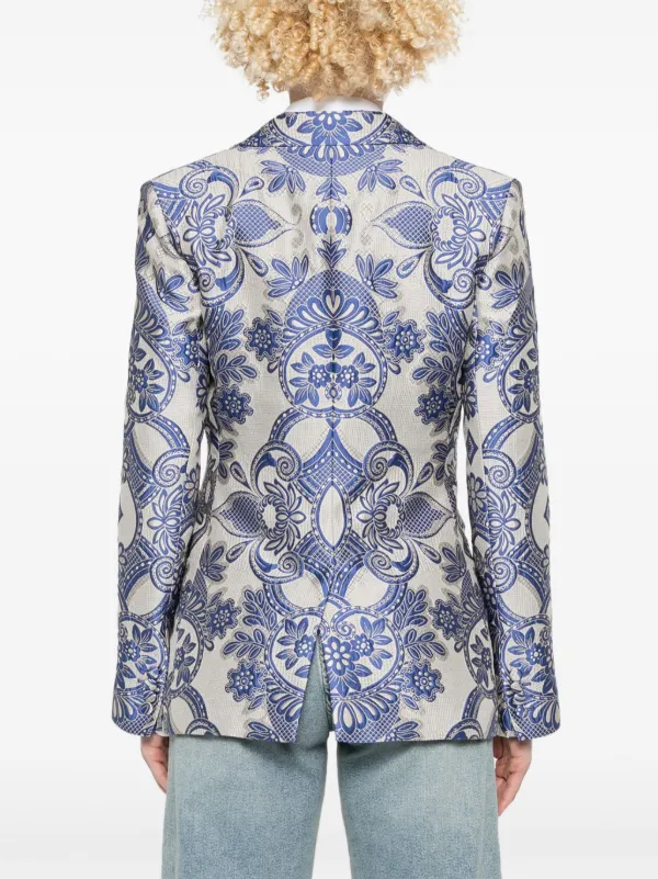 ETRO レースモチーフ シングルジャケット | ニュートラル