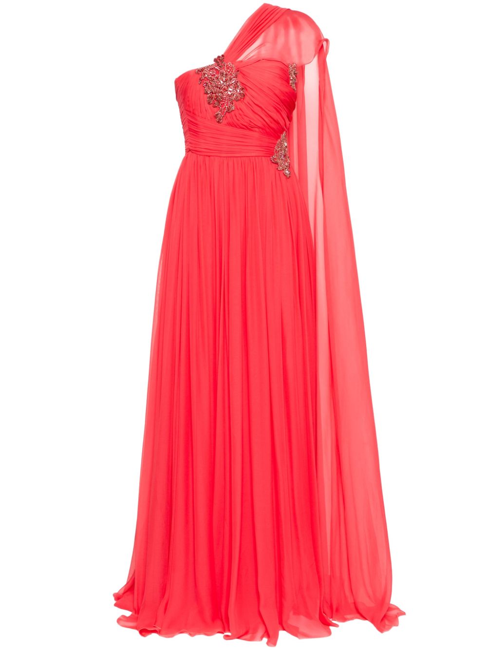 silk chiffon gown