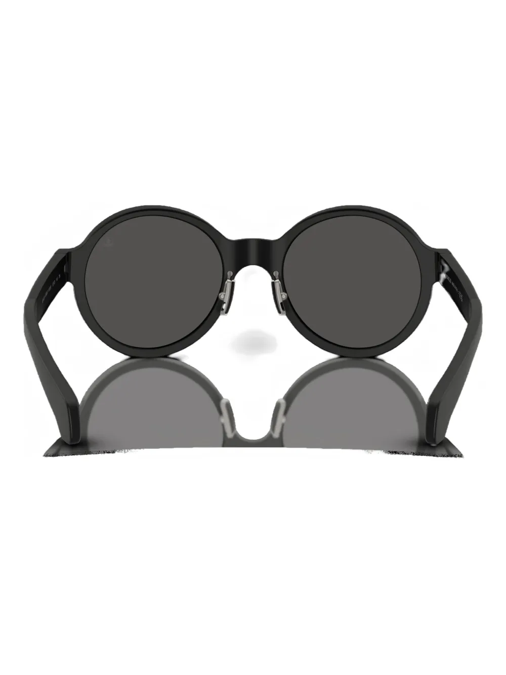 Moncler Eyewear Zonnebril met rond montuur Zwart