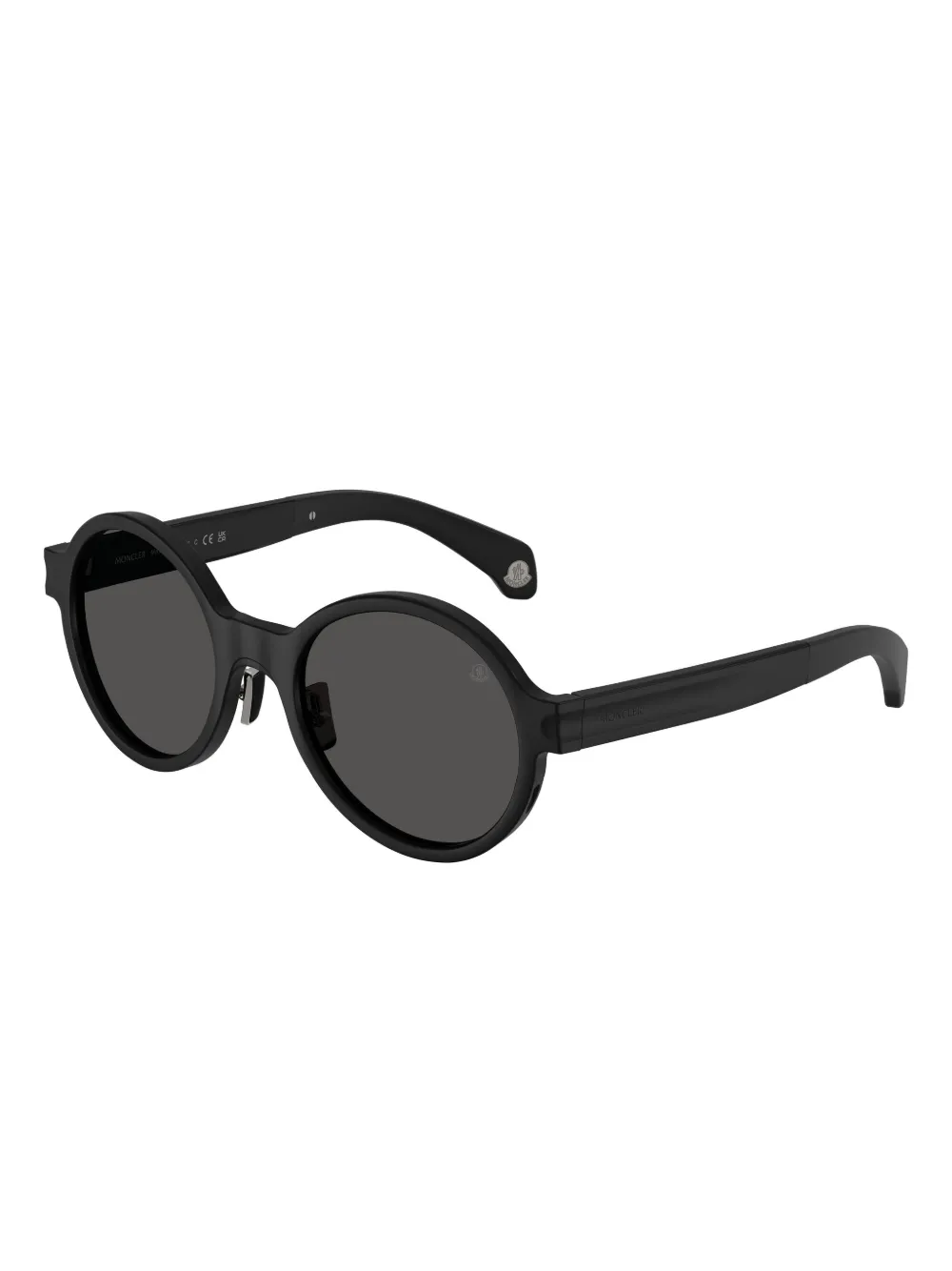 Moncler Eyewear Zonnebril met rond montuur Zwart