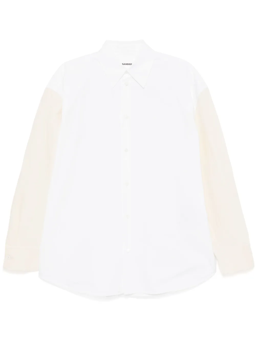 Jil Sander jupe en velours à design patchwork | blanc | Image 1