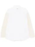 Jil Sander velvet patchwork skirt - White