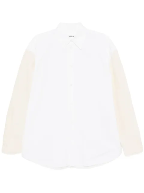 Jil Sander velvet patchwork skirt