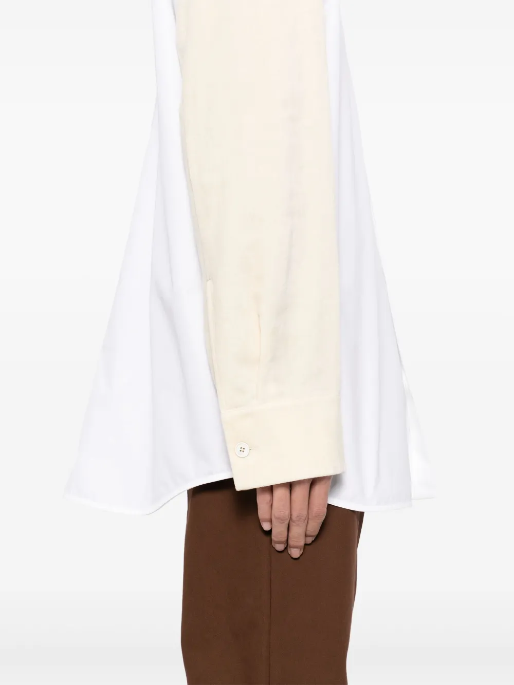 Jil Sander Rok met patchwork Wit