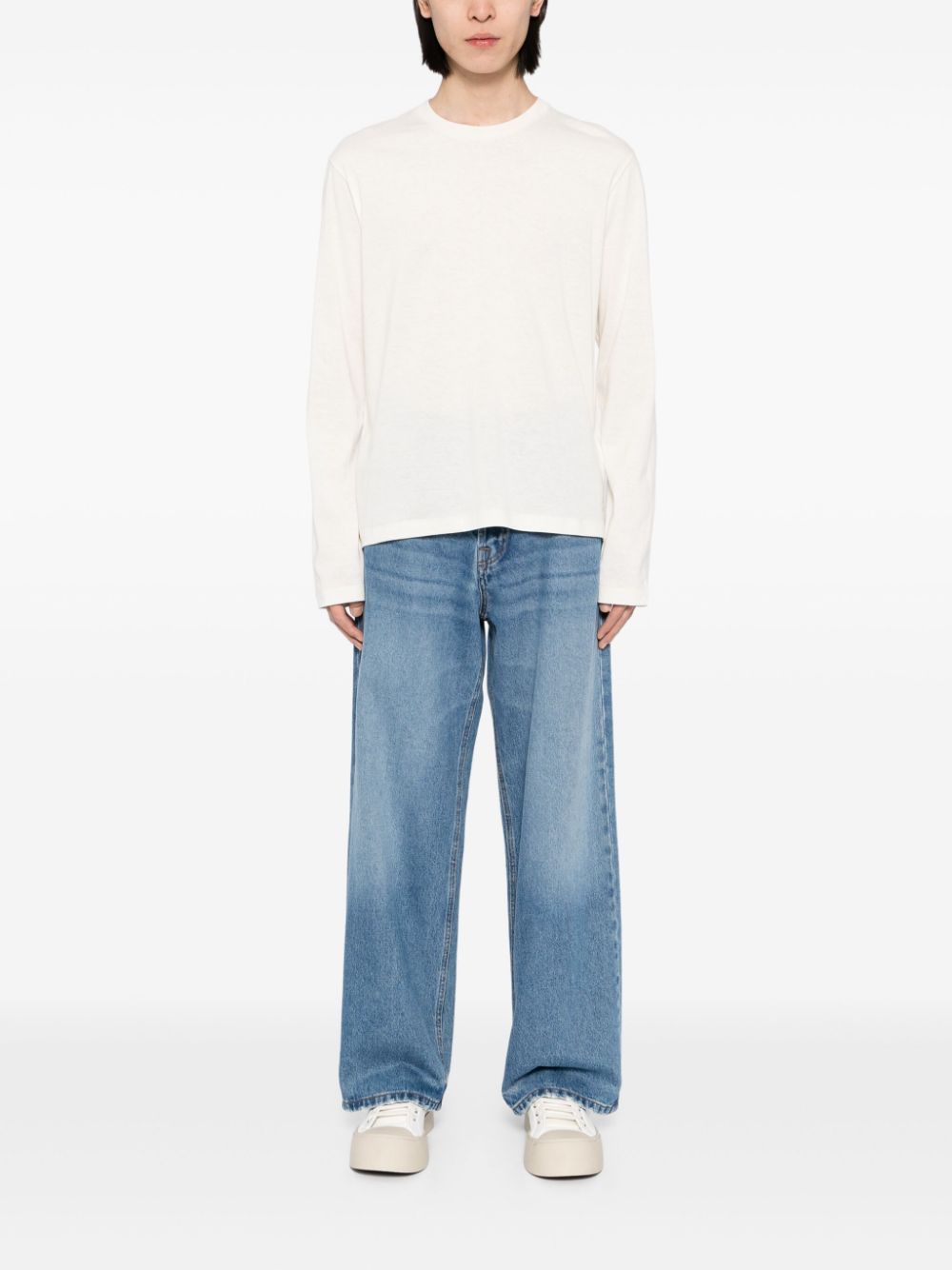 Jil Sander T-shirt met lange mouwen - Wit