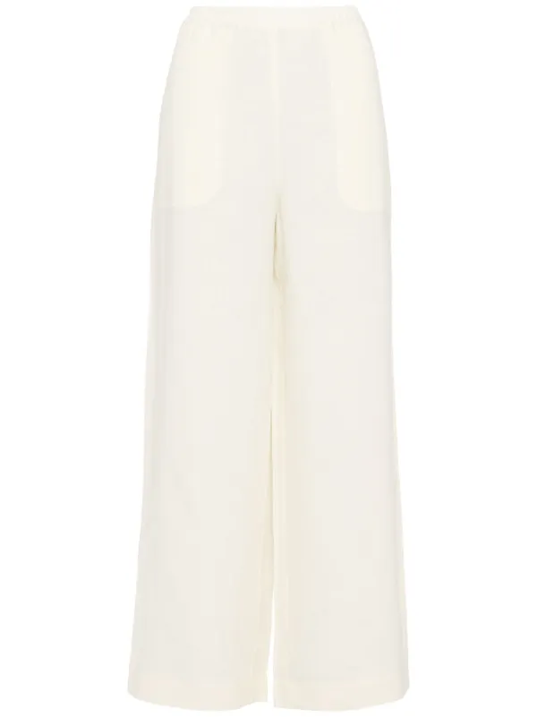 Eres Select Wide-leg Trousers in White