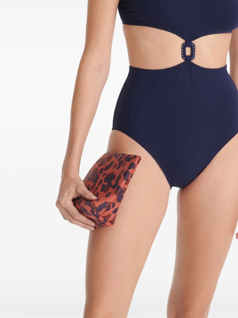 ERES Strandtas met luipaardprint - Bruin