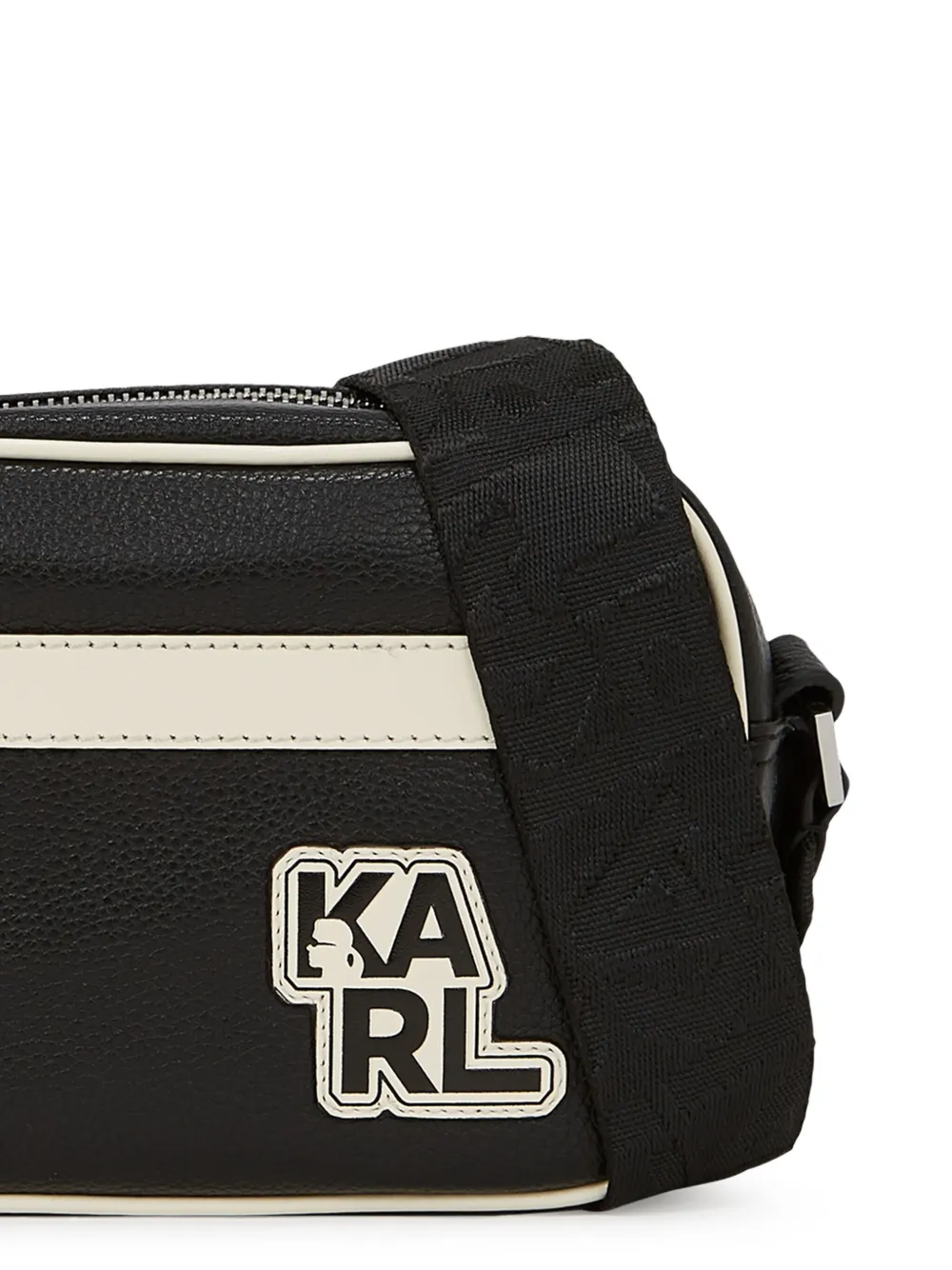 Karl Lagerfeld K athleisure messengertas met contrasterend vlak Zwart