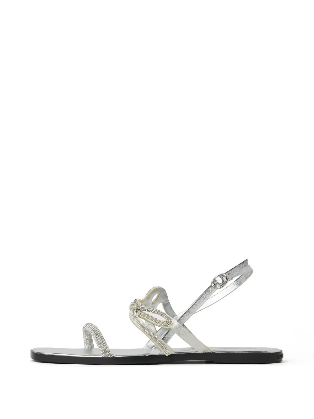 Karl Lagerfeld Olympia signia sandals Silver