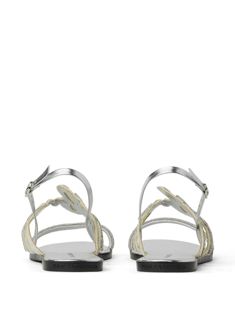 Karl Lagerfeld Olympia signia sandals Silver