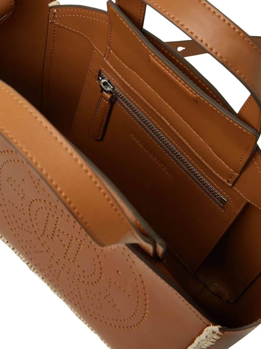 Karl Lagerfeld Kleine K Circle tas Bruin