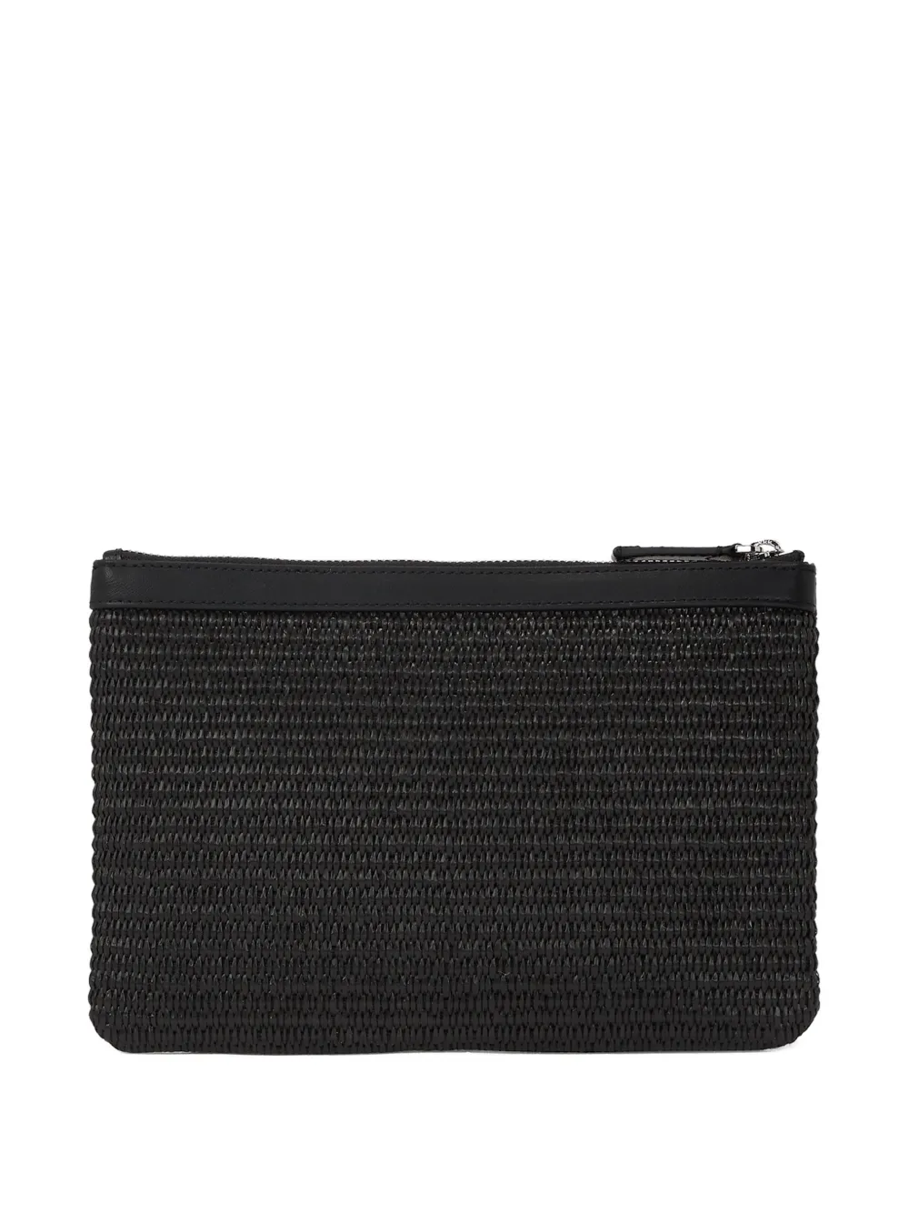 Karl Lagerfeld Signature flower raffia pouch | Image 2
