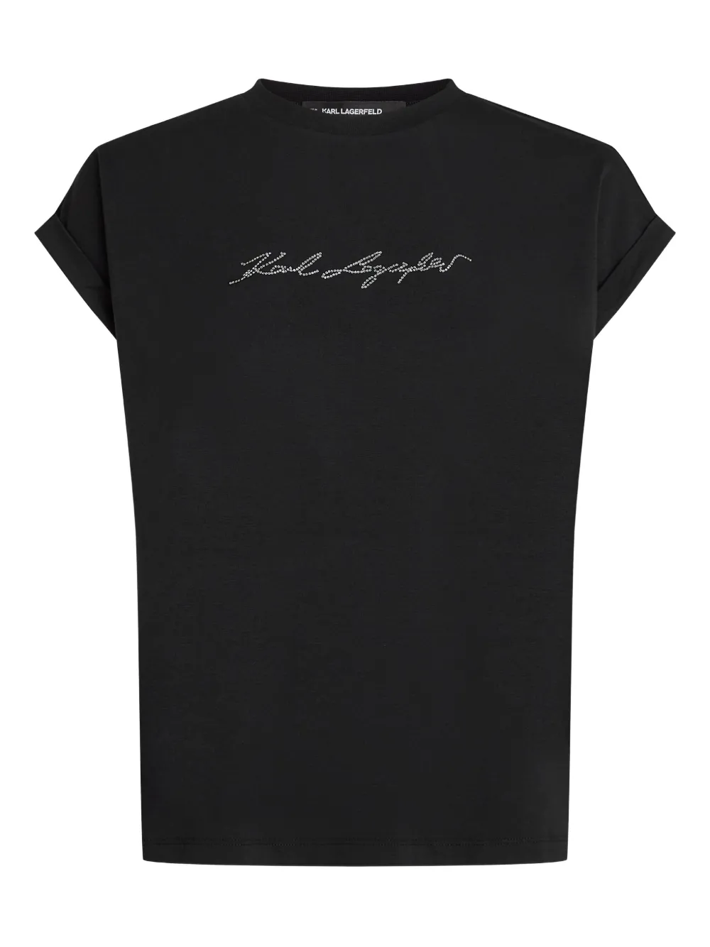 Karl Lagerfeld playera con detalles de strass | negro | Image 1