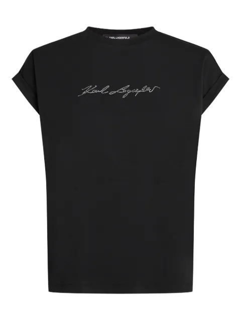 Karl Lagerfeld playera con detalles de strass