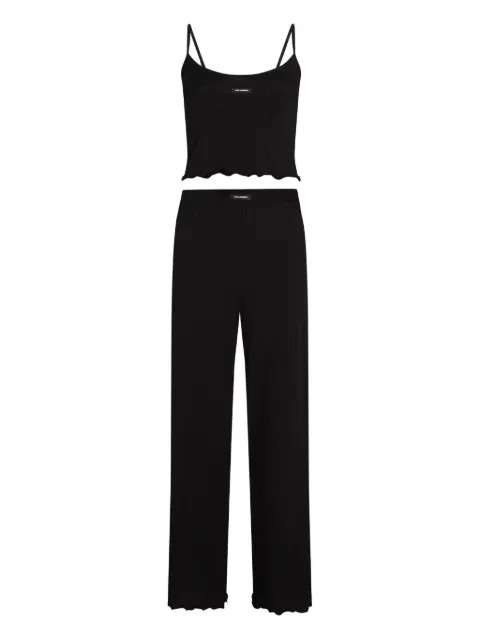 Karl Lagerfeld scalloped pyjama set