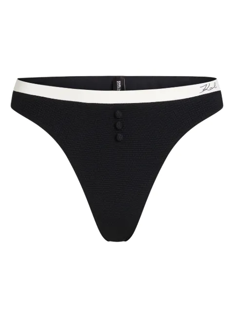 Karl Lagerfeld bikini bottom monocromático