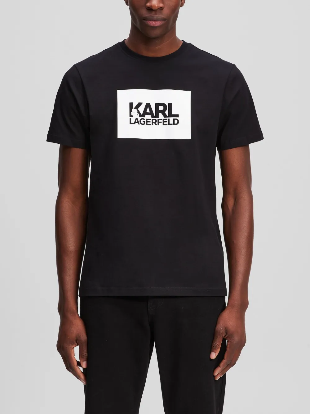 Karl Lagerfeld T-shirt met logo Zwart