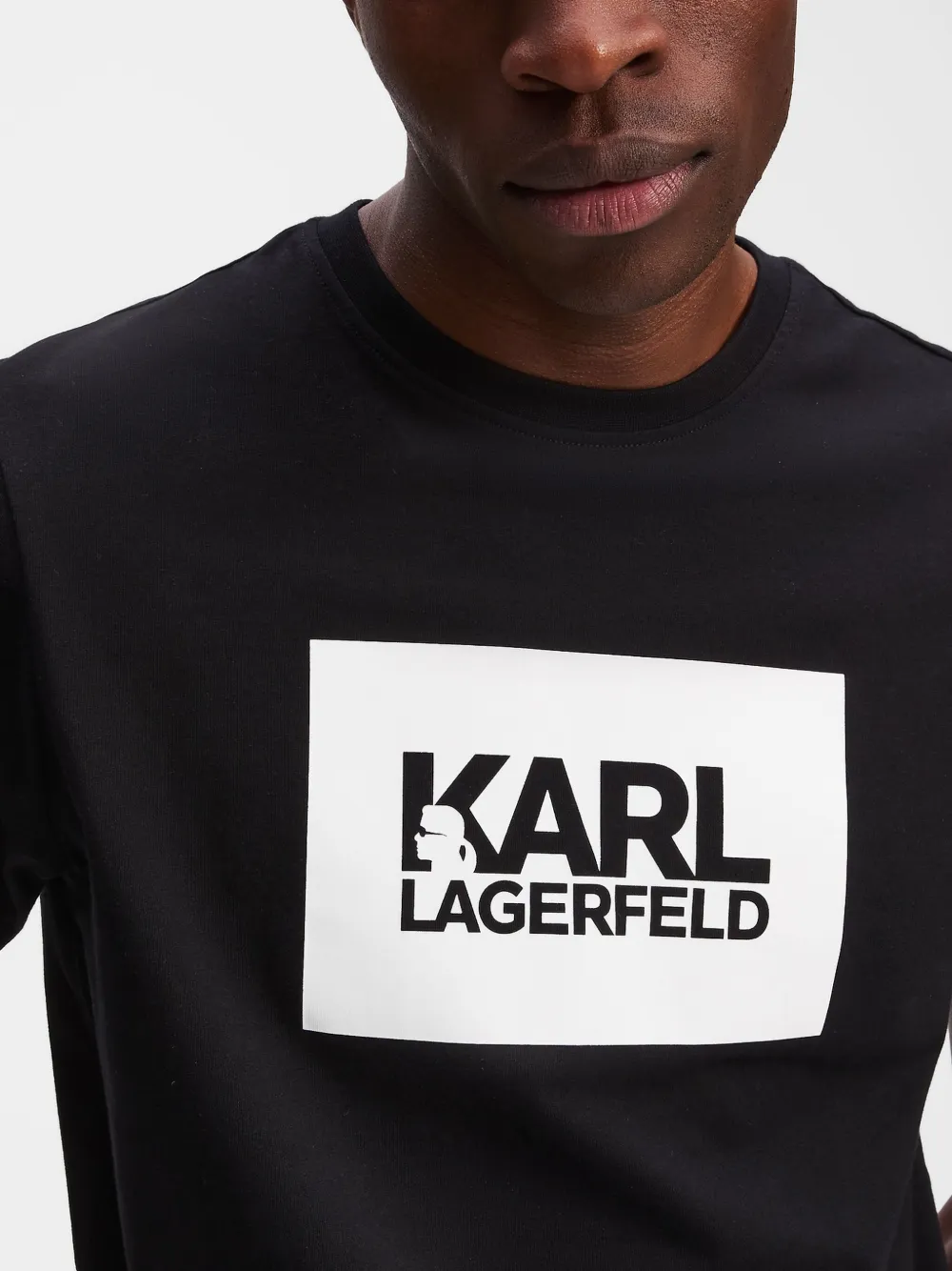 Karl Lagerfeld T-shirt met logo Zwart