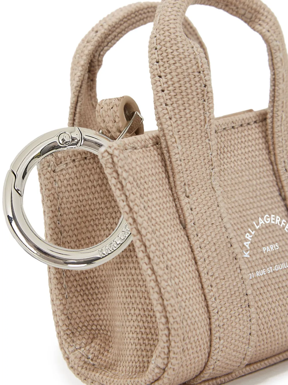 Karl Lagerfeld Rue St-Guillaume sleutelhanger Beige
