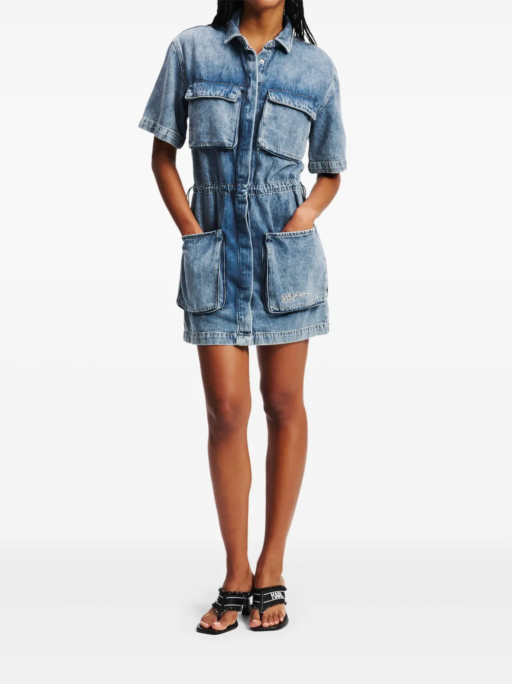 Karl Lagerfeld Jeans Spijkershirtjurk - Blauw