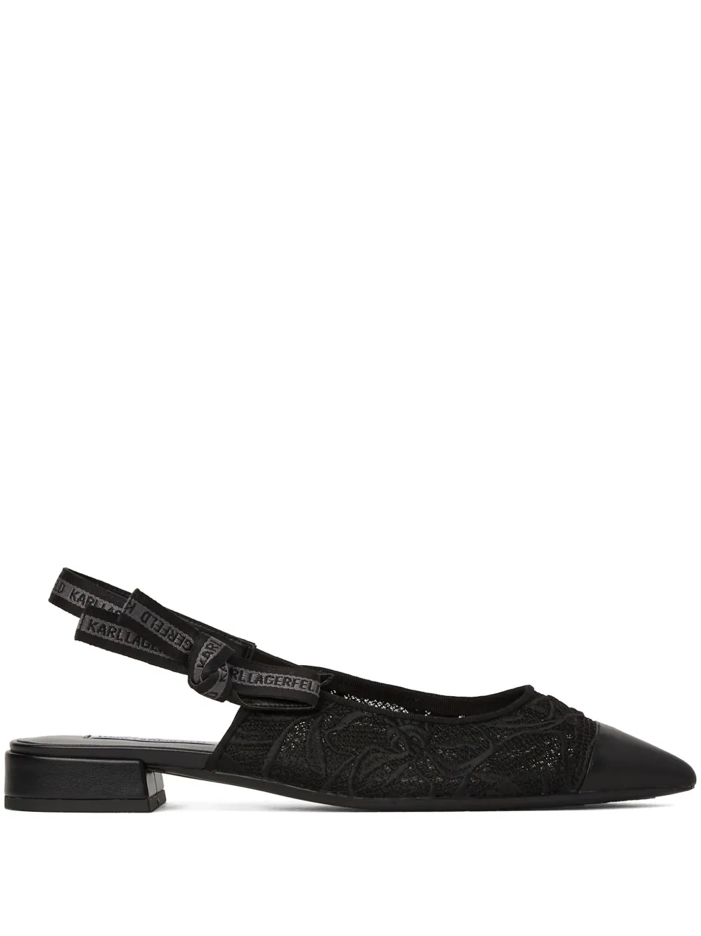 Karl Lagerfeld Kerrie slingbacks Zwart