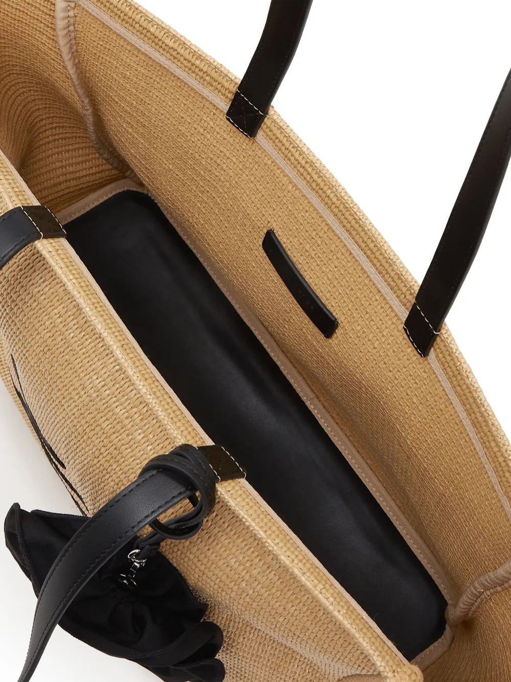 Karl Lagerfeld Signature shopper met bloemapplicatie Beige