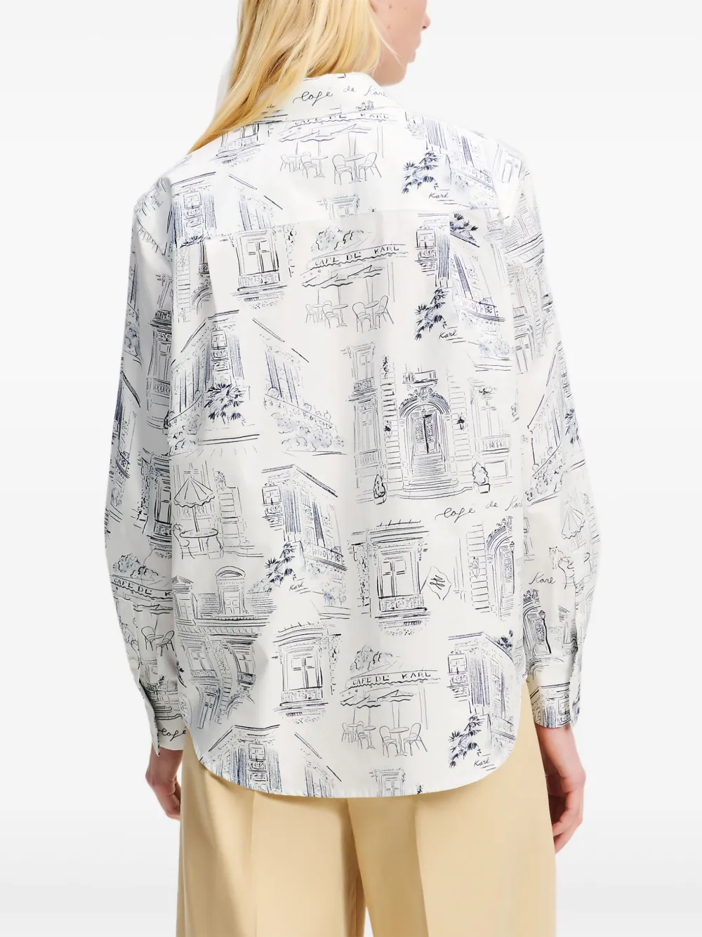 Karl Lagerfeld x Jorge Parra blouse Wit