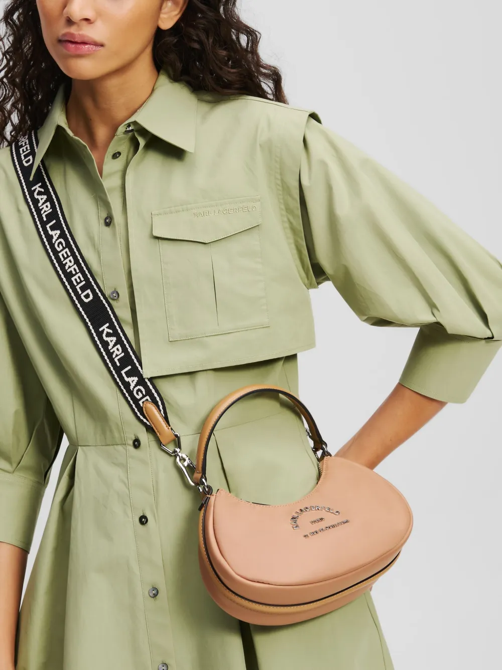 Karl Lagerfeld Rue St-Guillaume crossbodytas Bruin