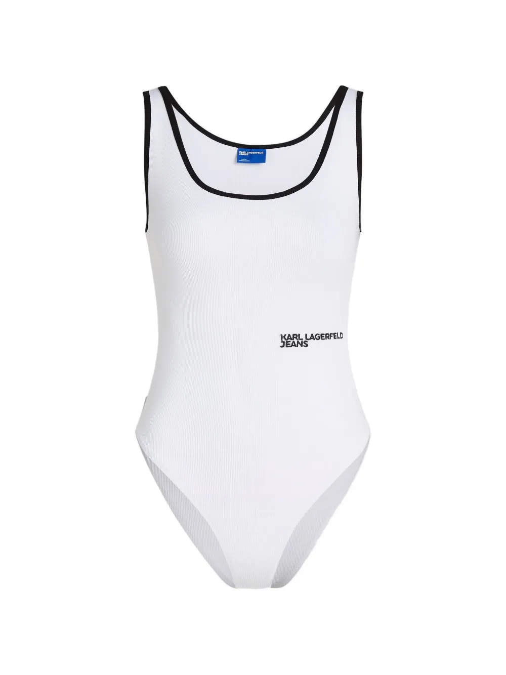 Karl Lagerfeld Jeans Body con ricamo - Bianco