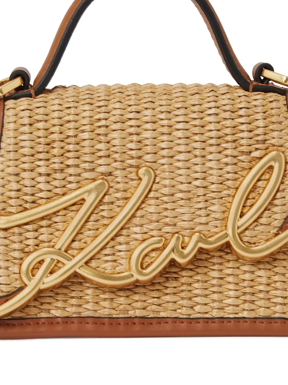 Karl Lagerfeld Nano Signature shopper Beige